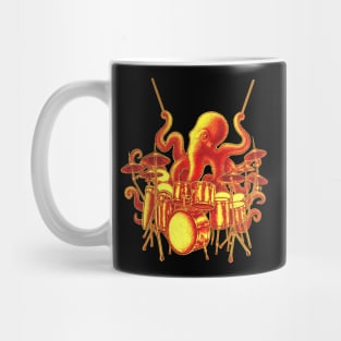 Octopus playing drums Mug